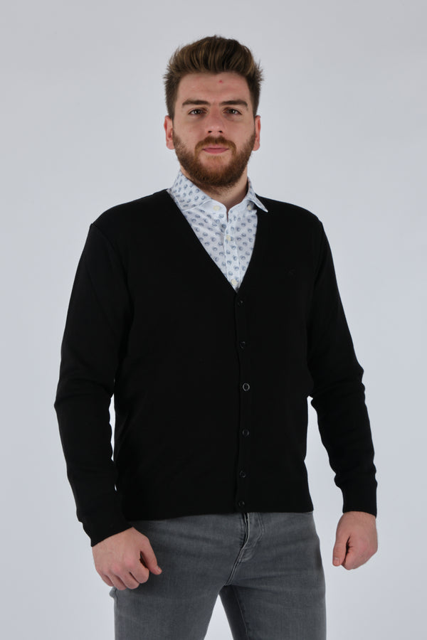 De Blasıo Minimalist V Yaka Erkek Hırka - Oversized & Şık