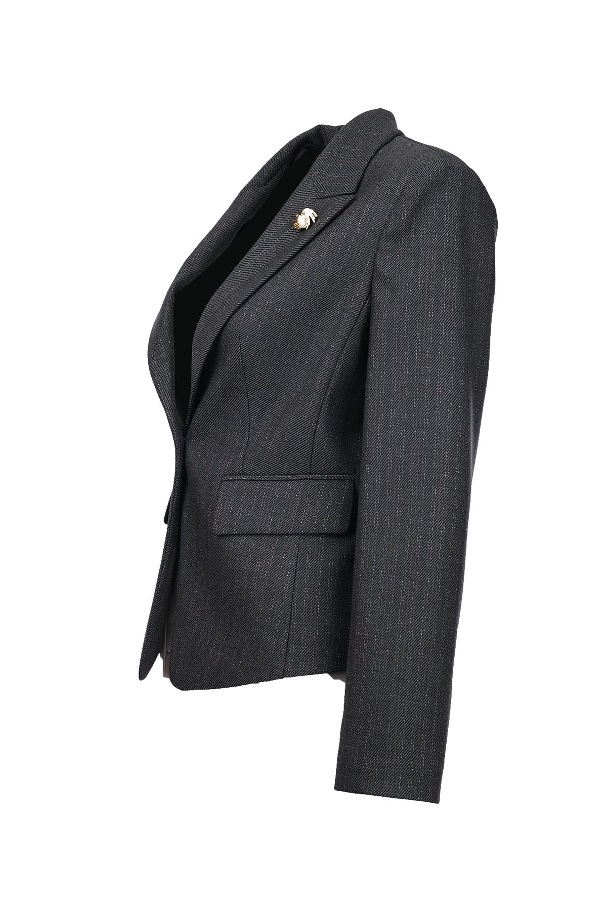 Ekol Minimalist Uzun Kol Crop Blazer Ceket - Şık ve Modern Translation missing: tr.content.product_image_secondary