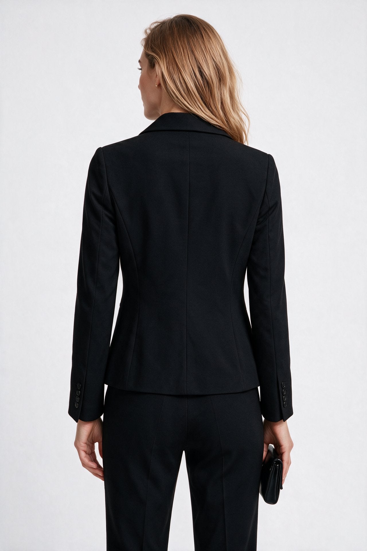 Ekol Kadın Çentikli Yaka Tek Düğmeli Normal Kesim Uzun Kollu Blazer Ceket İkincil görsel