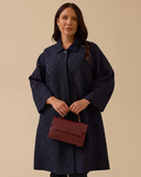 büyük beden desenli jakar kap Gala-Xi