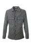 İntersivin Erkek Klasik Yaka Dokulu Kumaş Düğmeli Cepli Overshirt Ceket CG-03