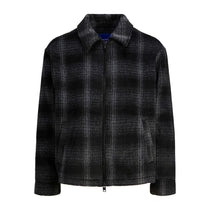 Jack&Jones Oversize Kareli Fermuarlı Erkek Ceket - Vintage Streetwear