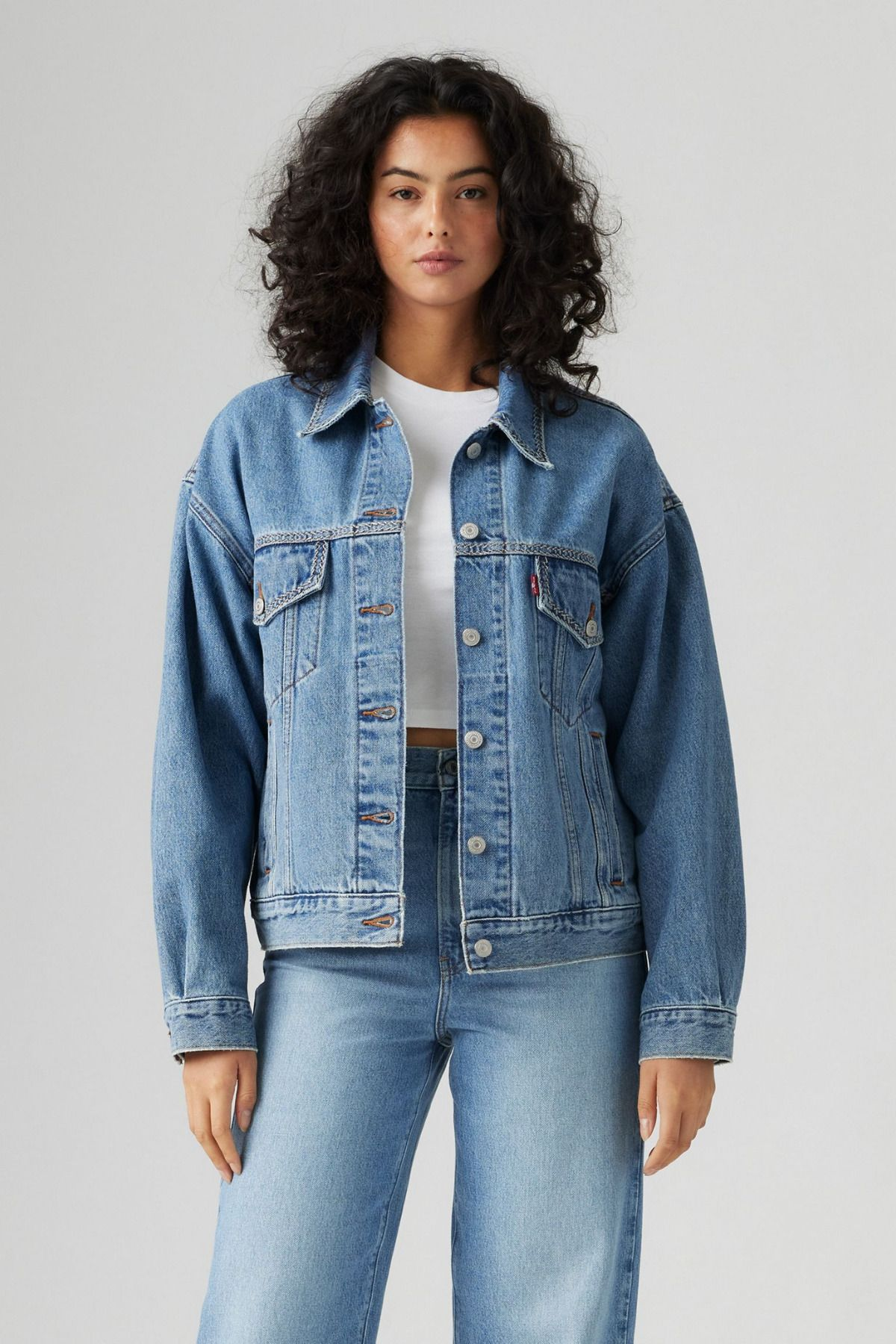 Levi's Oversized Jean Ceket Kadın - Günlük Minimalist Stil