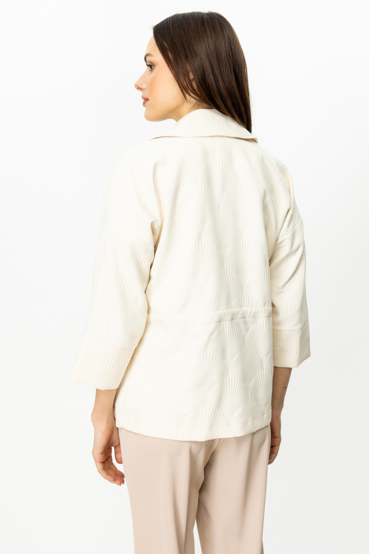 On Minimalist Oversize 3/4 Kol Kadın Ceket - Günlük & İş İkincil görsel
