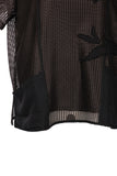 Vedi-bb Oversize File Detaylı Kısa Kol Kadın Ceket - Minimalist Tarz