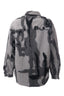 Ysatis Kadın Oversize Peluş Kamuflaj Desenli Klasik Yaka Düğmeli Ceket Overshirt 25261000118