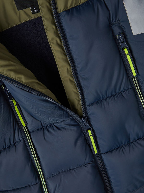 Erkek Çocuk Kışlık Kapüşonlu Mont-Minimalist Tasarım-Regular Fit