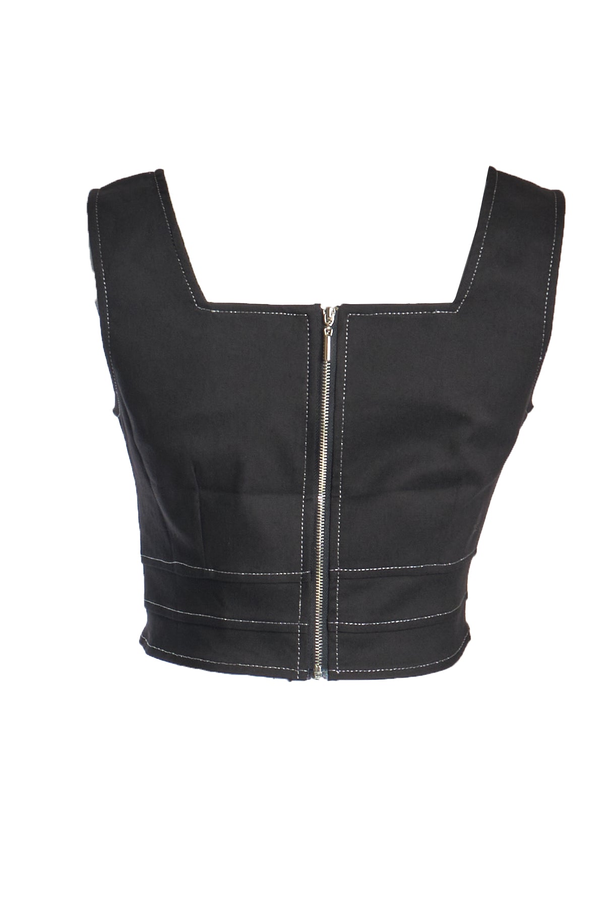 Ysatis Minimalist Kare Yaka Kadın Crop Top - Günlük Kombinler İçin