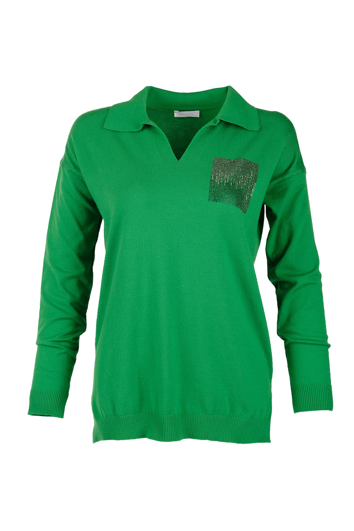 Daıdo Oversize Polo Yaka Kadın Tişört - Minimalist Tarz Translation missing: tr.content.product_image_main