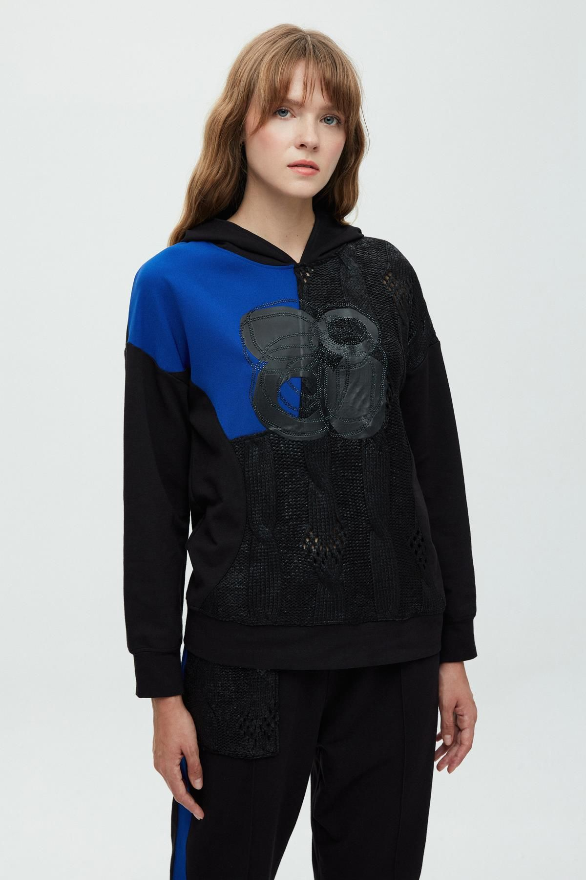 Daido Oversize Kapüşonlu Minimalist Kadın Sweatshirt - Günlük Kullanım Translation missing: tr.content.product_image_secondary