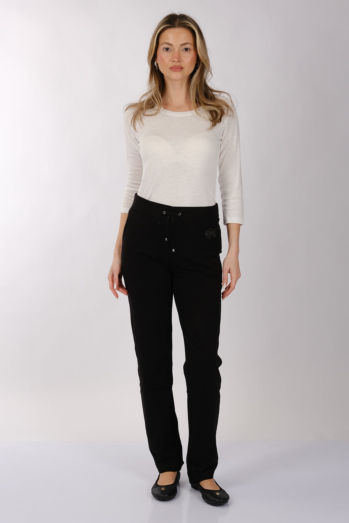 Daido Minimalist Regular Fit Kadın Pantolon - Bel Bağcıklı, Günlük Kullanım Translation missing: tr.content.product_image_main