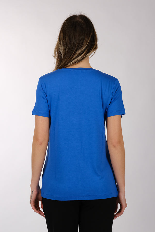 Daıdo Minimalist V Yaka Kısa Kol Kadın T-Shirt - Günlük Kullanım