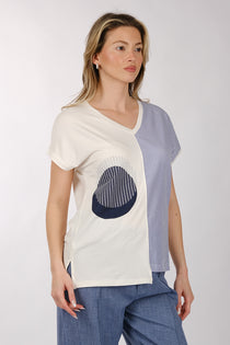 Daıdo Minimalist V Yaka Kısa Kol Kadın T-Shirt - Günlük Şıklık