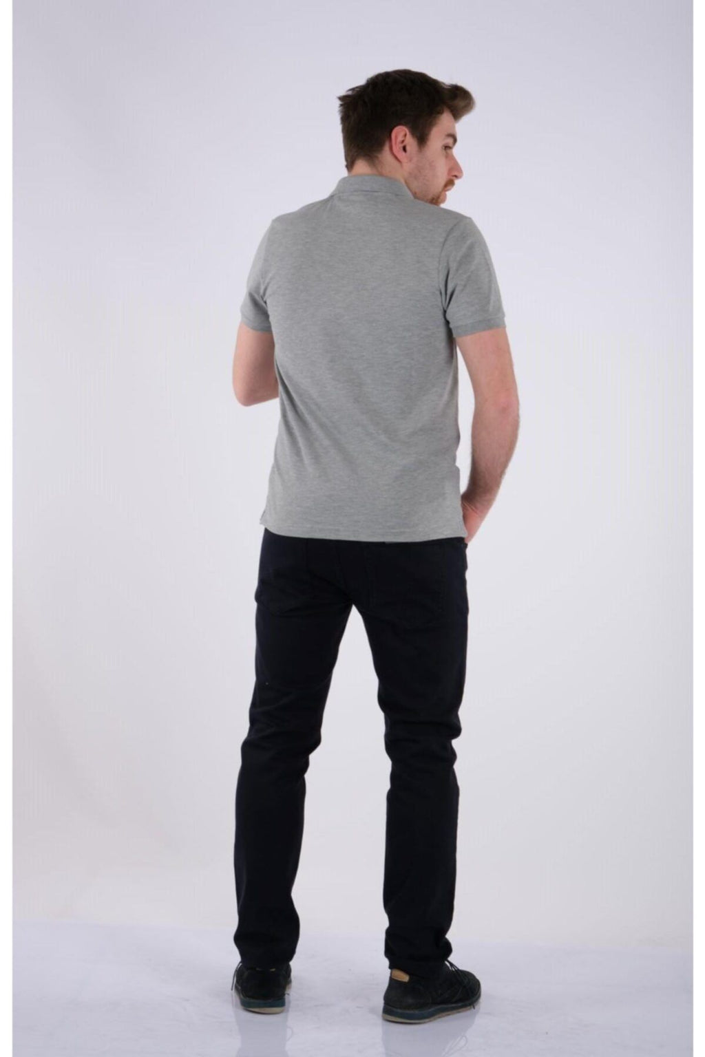 Desen Erkek Minimalist Polo Yaka Kısa Kol T-Shirt - Rahat ve Şık