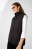Desen Kolsuz Kapitone Yelek - Minimalist Oversize Günlük