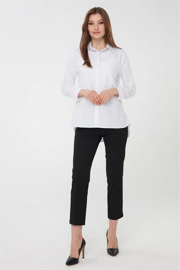 Desen Oversize Kadın Gömlek - Minimalist & Şık Günlük Gömlek