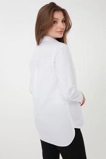 Desen Oversize Kadın Gömlek - Minimalist & Şık Günlük Gömlek