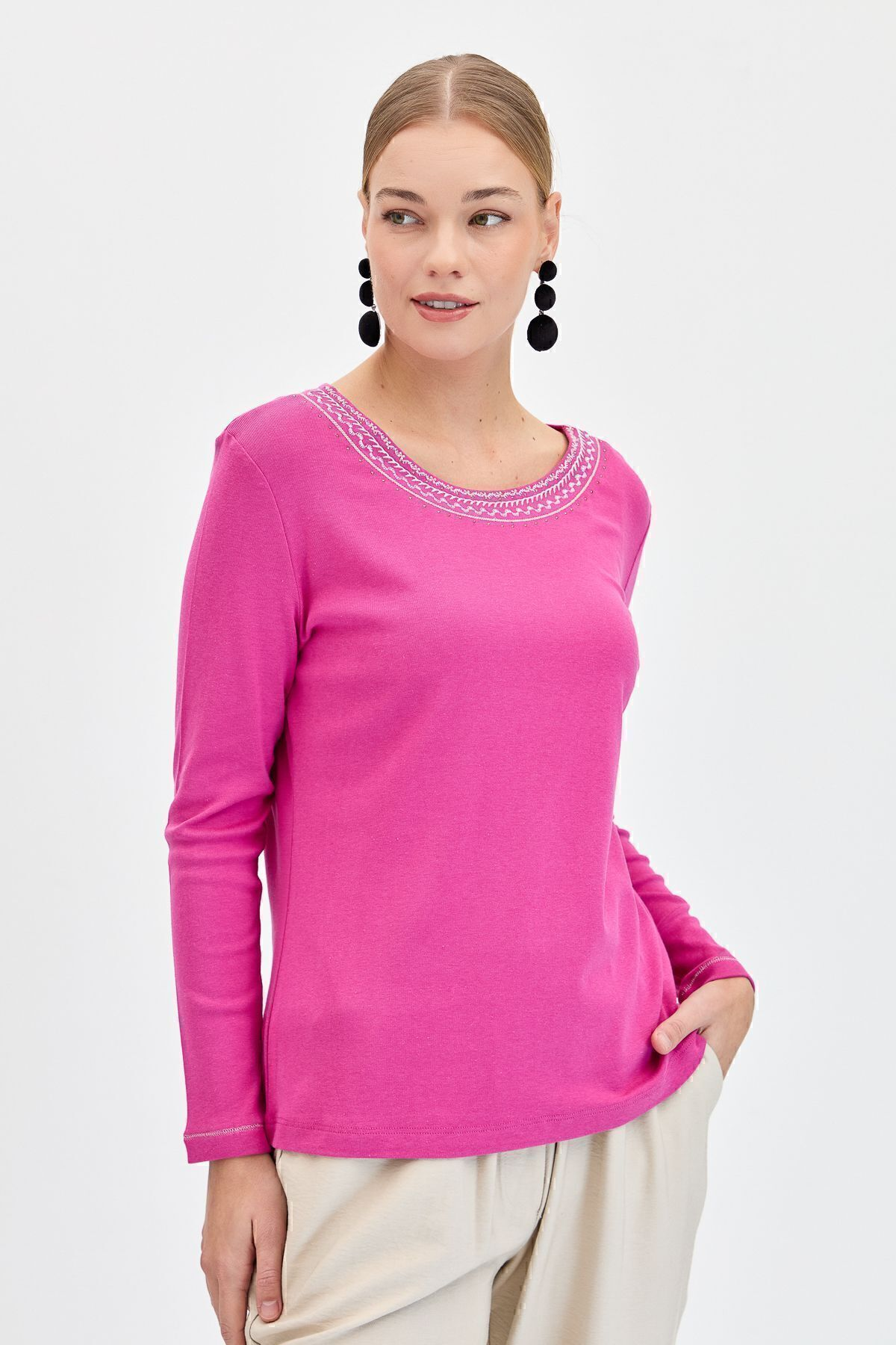 DESEN TRİKO Kadın T-Shirt DSN24010 Translation missing: tr.content.product_image_main
