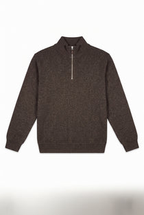 Dik  Yaka Fermuarlı Muline Selanik Sweat JSCO