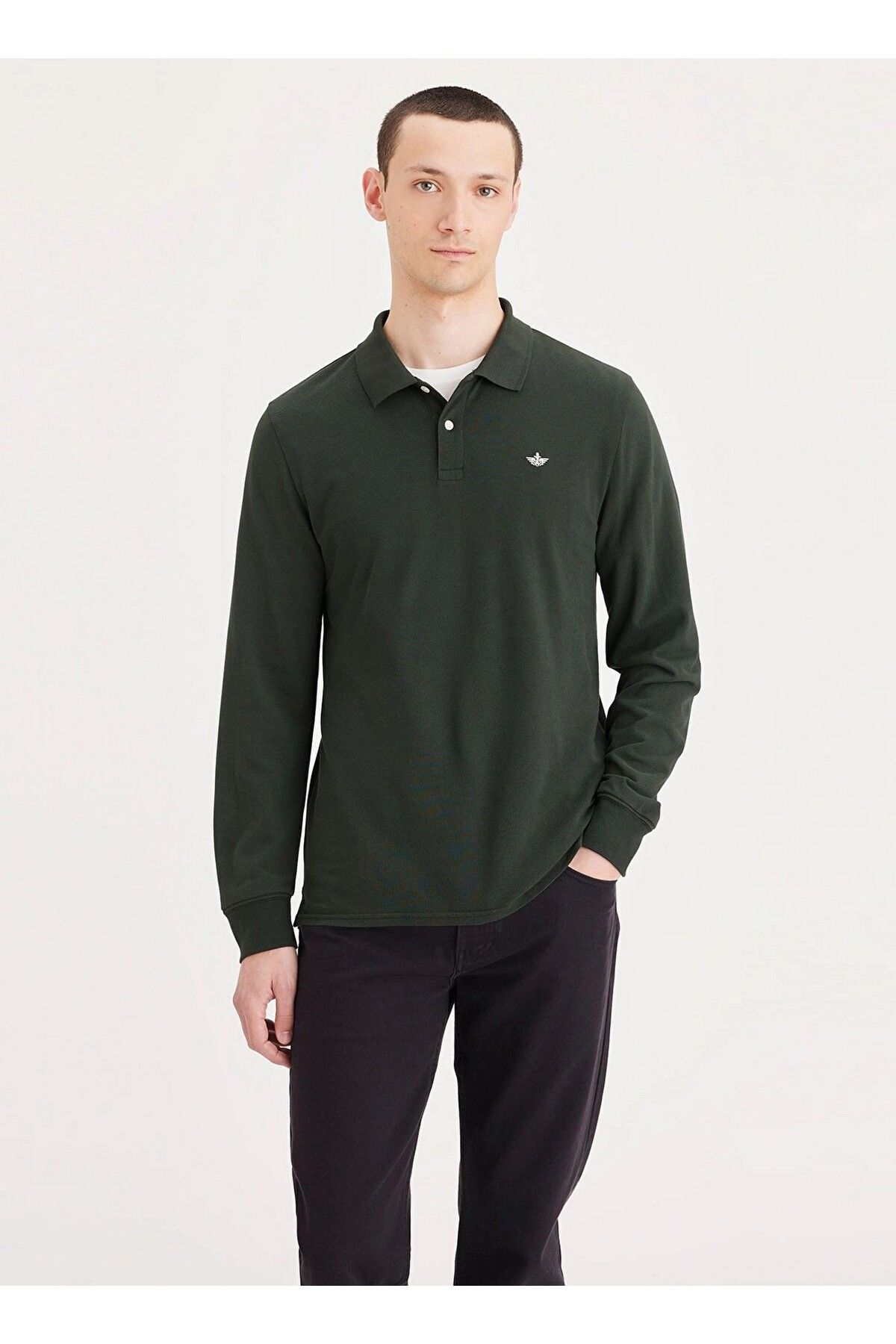 Dockers Erkek Uzun Kol Polo Yaka Minimalist Gömlek - Regular Fit Translation missing: tr.content.product_image_main