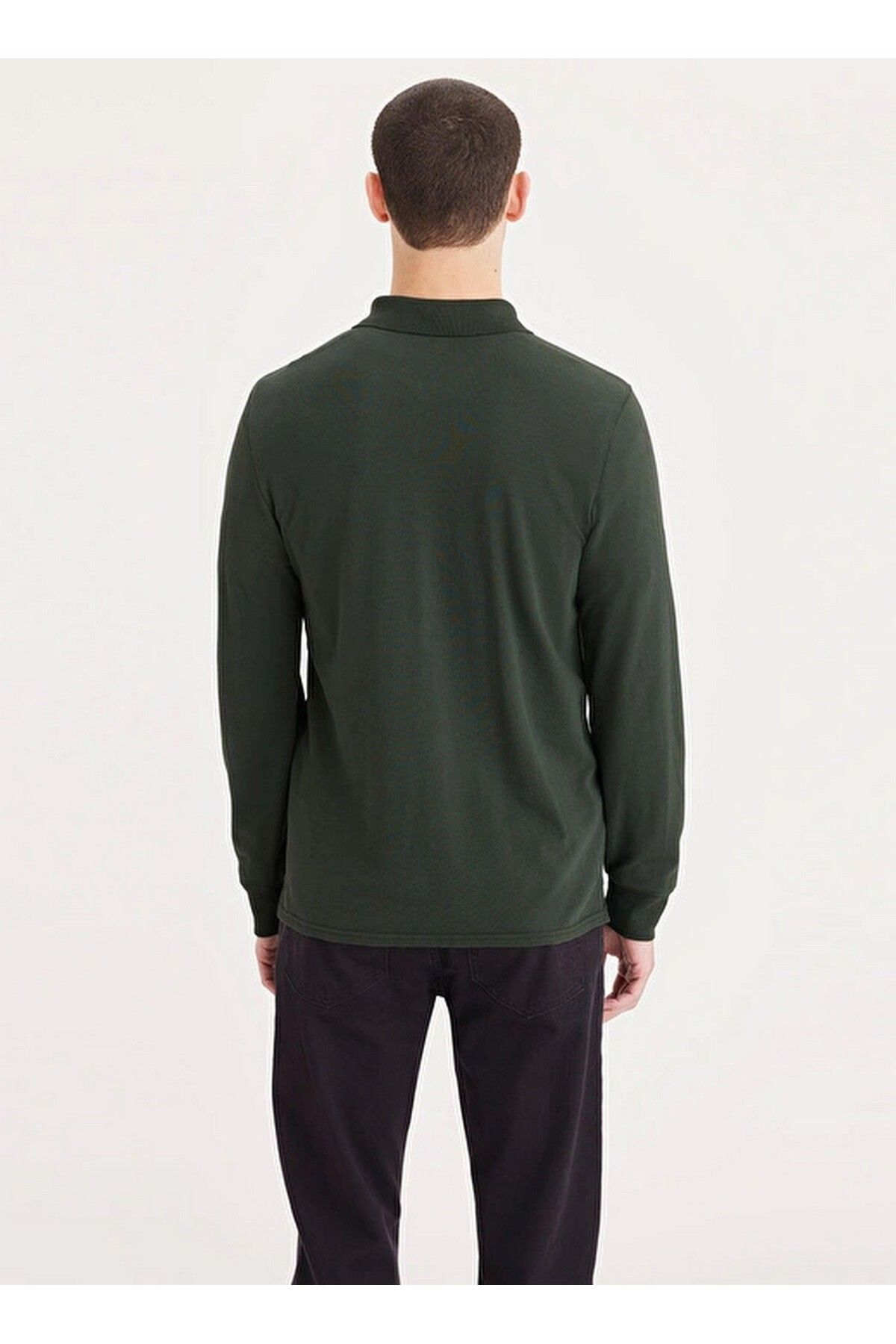 Dockers Erkek Uzun Kol Polo Yaka Minimalist Gömlek - Regular Fit