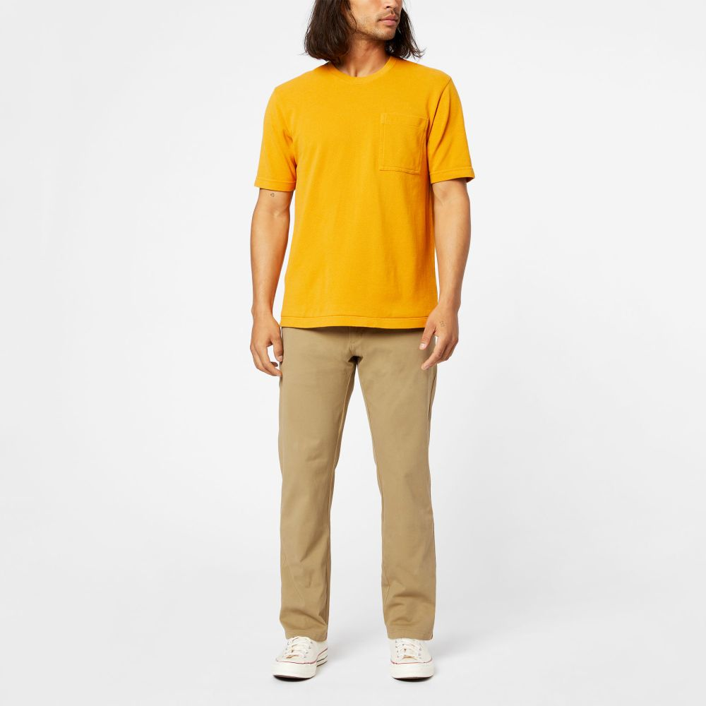 Dockers Erkek Regular Fit Normal Bel Düz Paça Dokuma Chino Pantolon Ana görsel