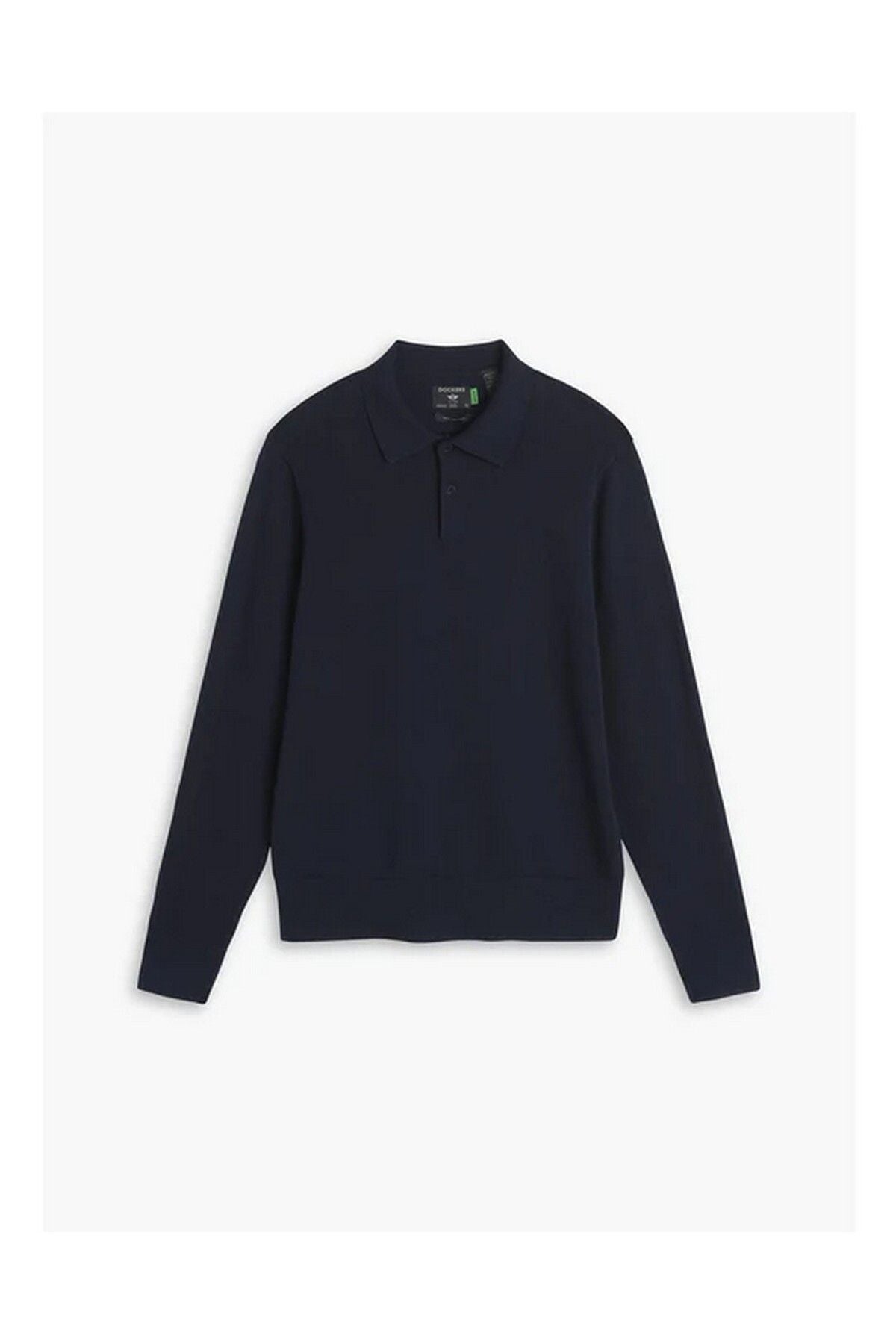 Dockers Erkek Polo Yaka Uzun Kol Sweatshirt - Minimalist Tasarım