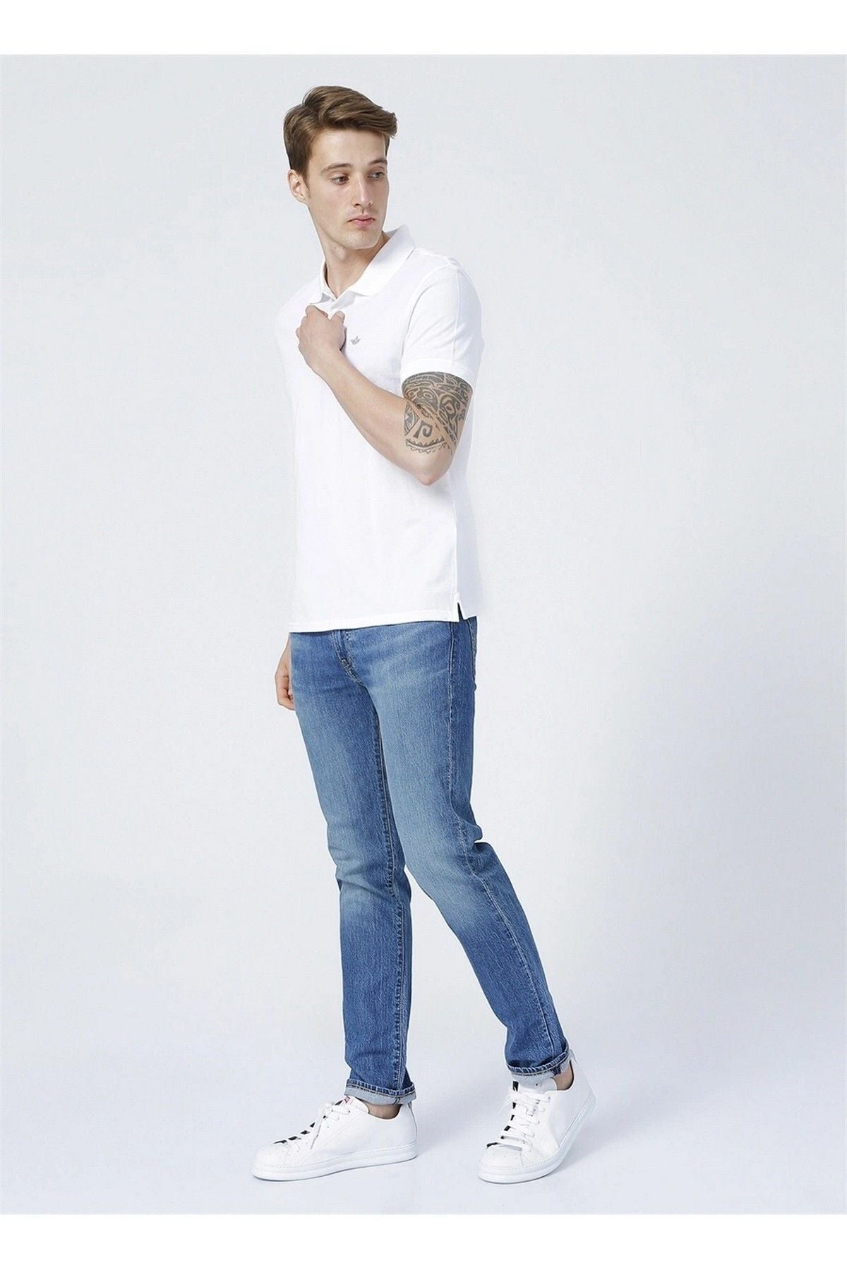 Dockers Erkek Minimalist Polo Yaka Kısa Kol T-Shirt - Günlük Kullanım Translation missing: tr.content.product_image_secondary