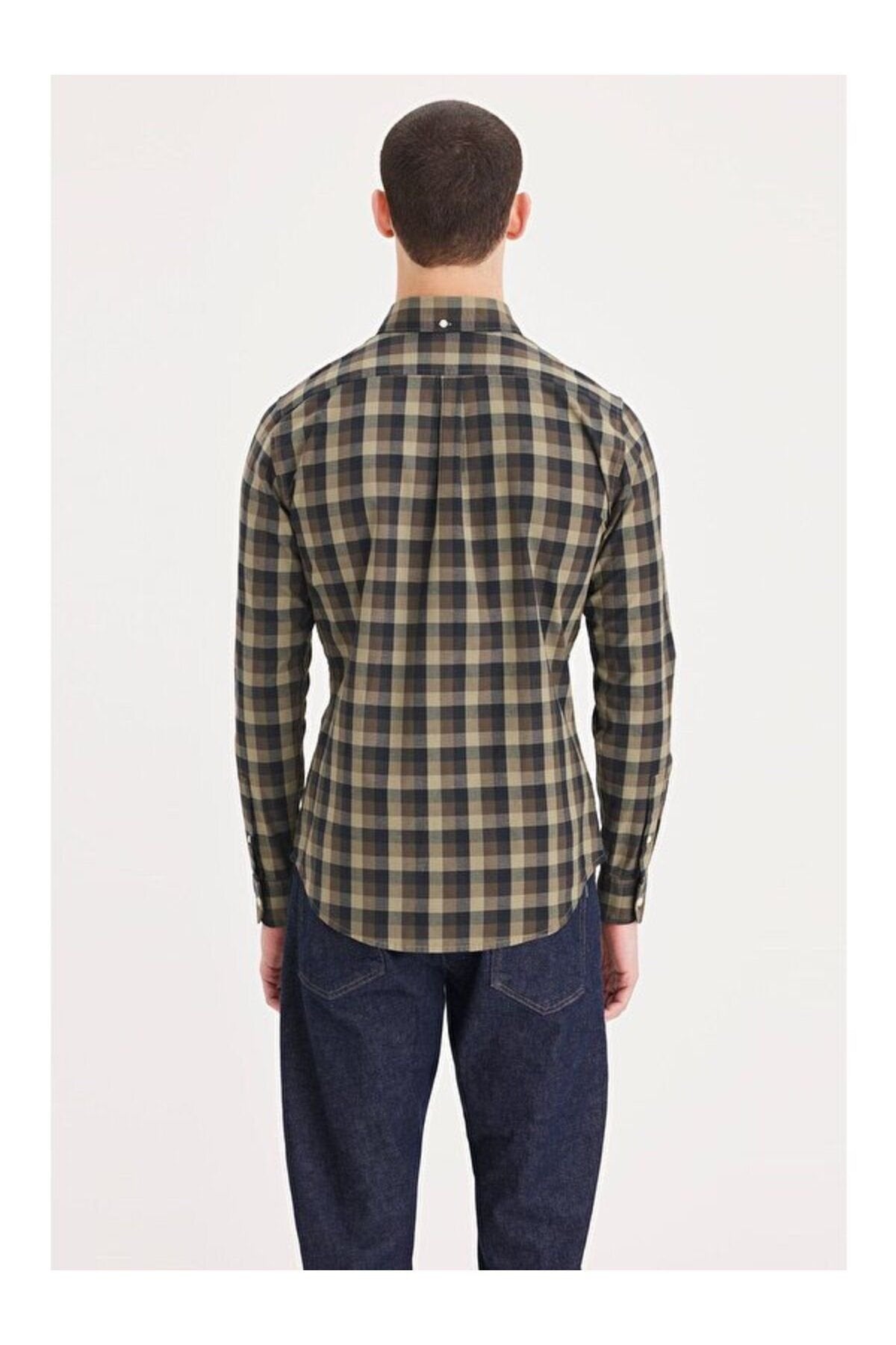 Dockers Erkek Uzun Kol Gömlek Yaka Kareli Minimalist Gömlek Translation missing: tr.content.product_image_main