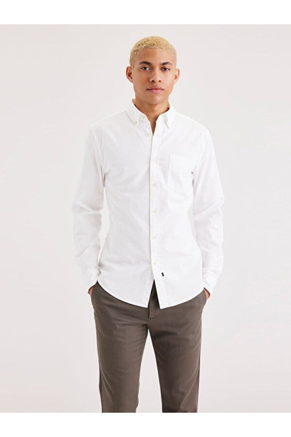 Dockers Minimalist Erkek Gömlek - Uzun Kol - Günlük Şıklık