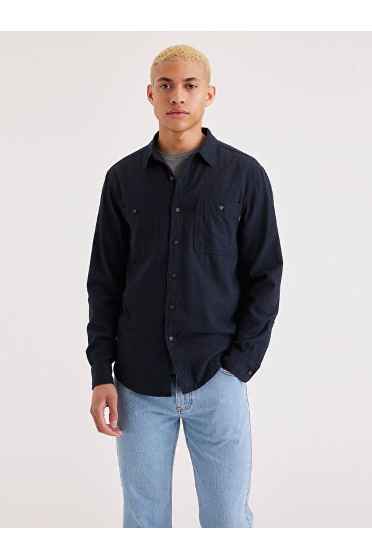 Dockers Minimalist Uzun Kol Erkek Gömlek - Günlük Stil Translation missing: tr.content.product_image_main