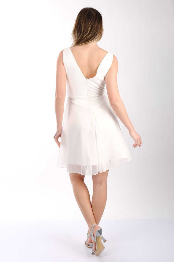 DORİDORCA Kadın Geniş Askılı Simli Mini Abiye Elbise 22243012