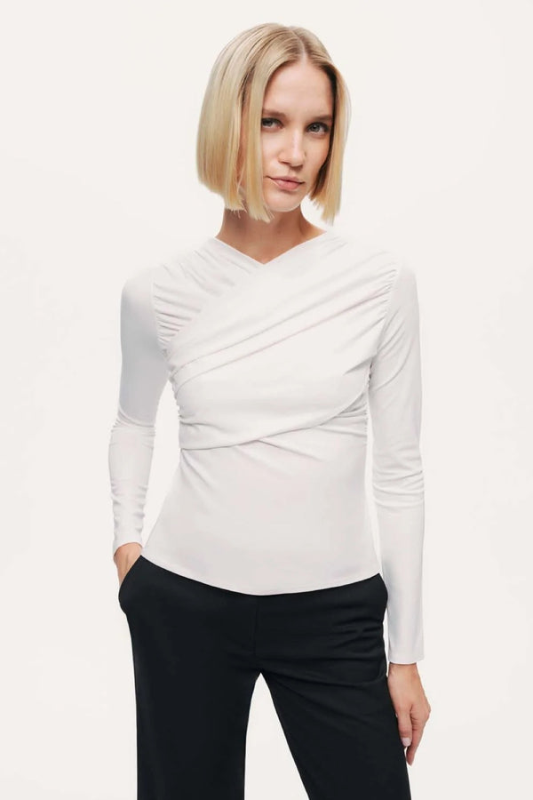 Drape Detaylı Bluz Nocturne
