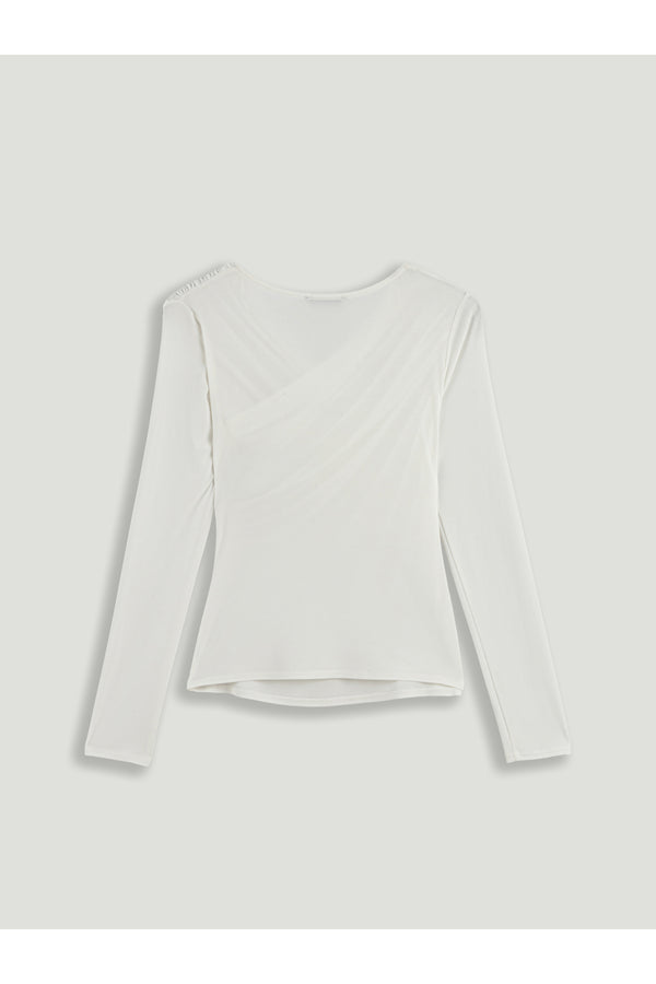 Drape Detaylı Bluz Nocturne