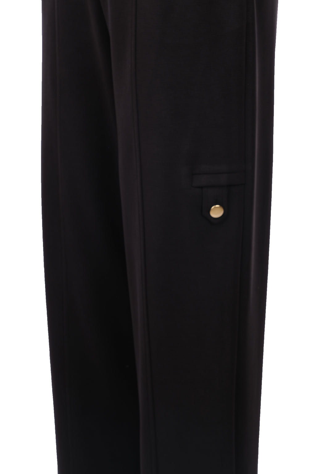 Düğme Detaylı Bol Paça Pantolon On