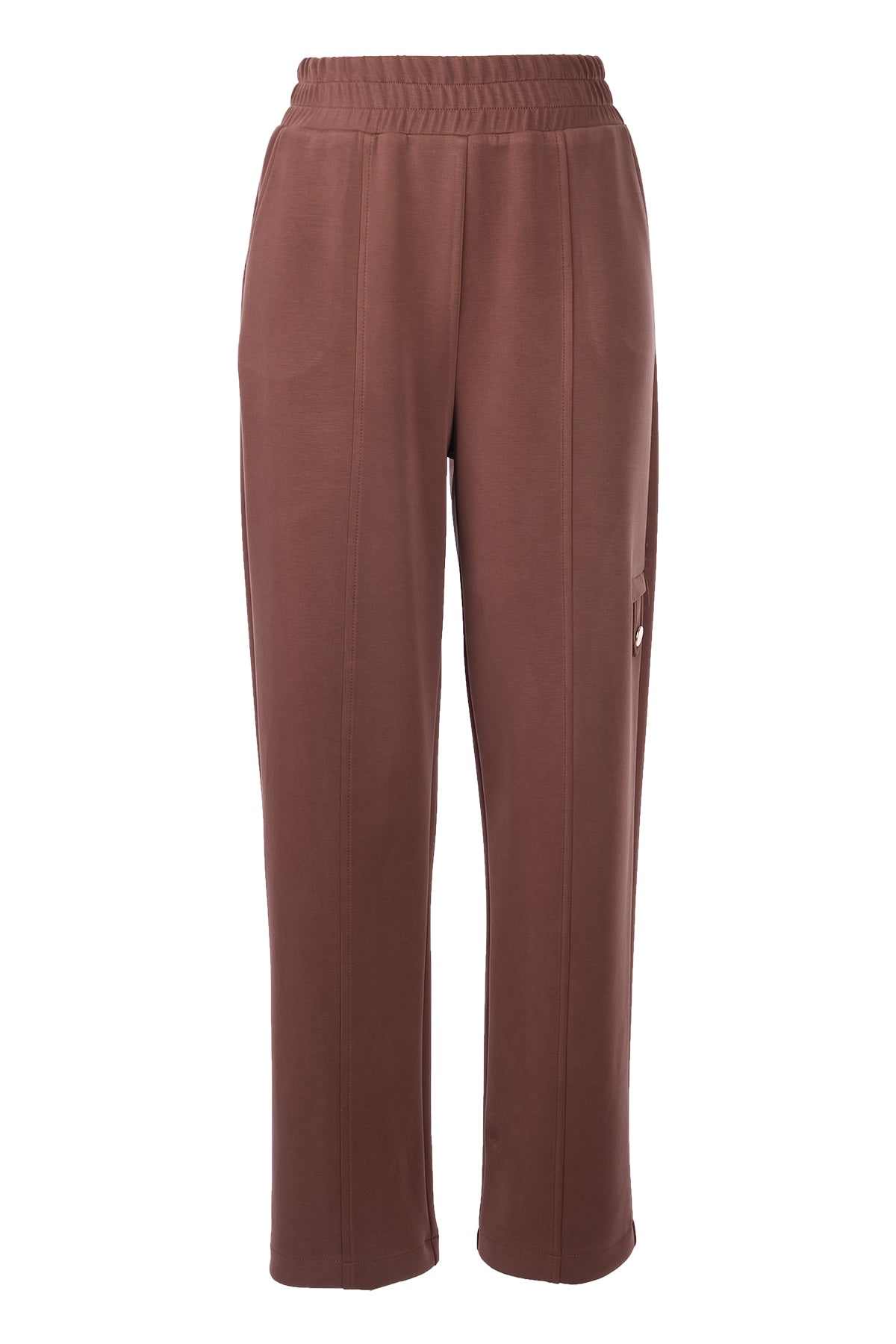Düğme Detaylı Bol Paça Pantolon On