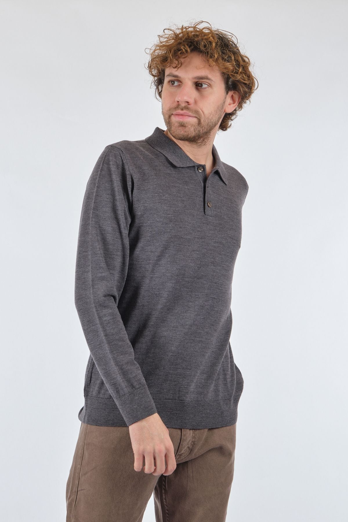 E.Muracchını Minimalist Uzun Kol Polo Yaka Erkek Kazak - Günlük Stil