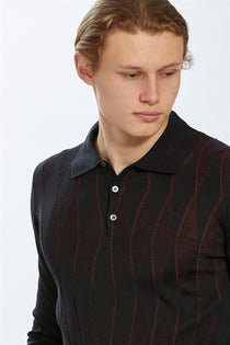Ecer Erkek Uzun Kol Polo Yaka Minimalist Kazak - Günlük Stil