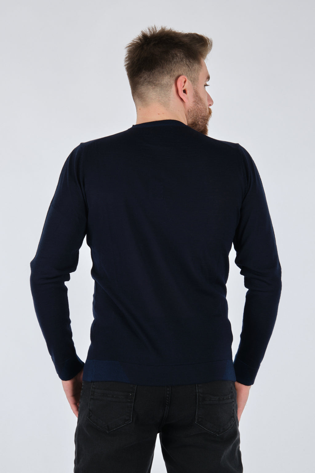 Ecer Erkek Minimalist Uzun Kol Triko - Günlük Stil