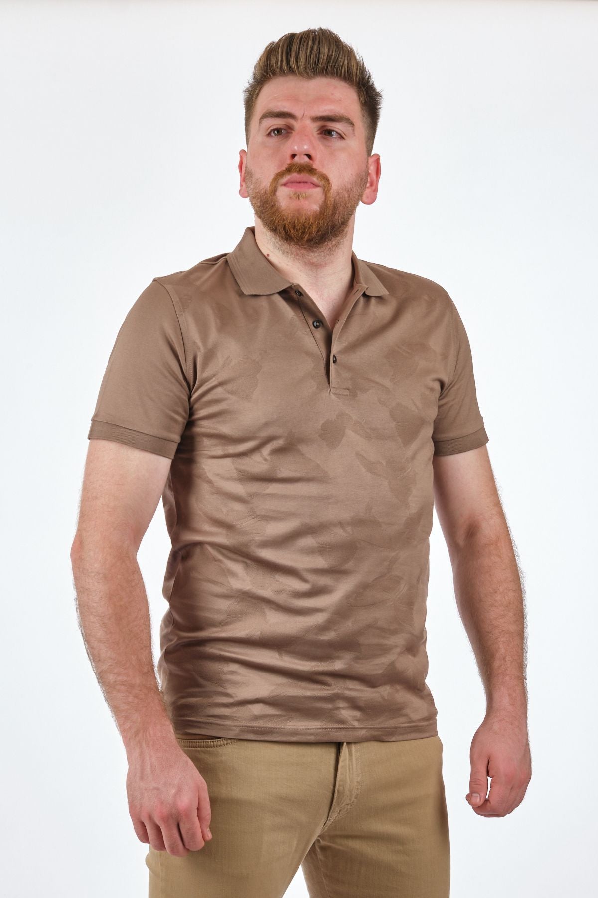 Ecer Minimalist Erkek Polo Yaka T-Shirt - Kısa Kol - Rahat Kesim Translation missing: tr.content.product_image_secondary