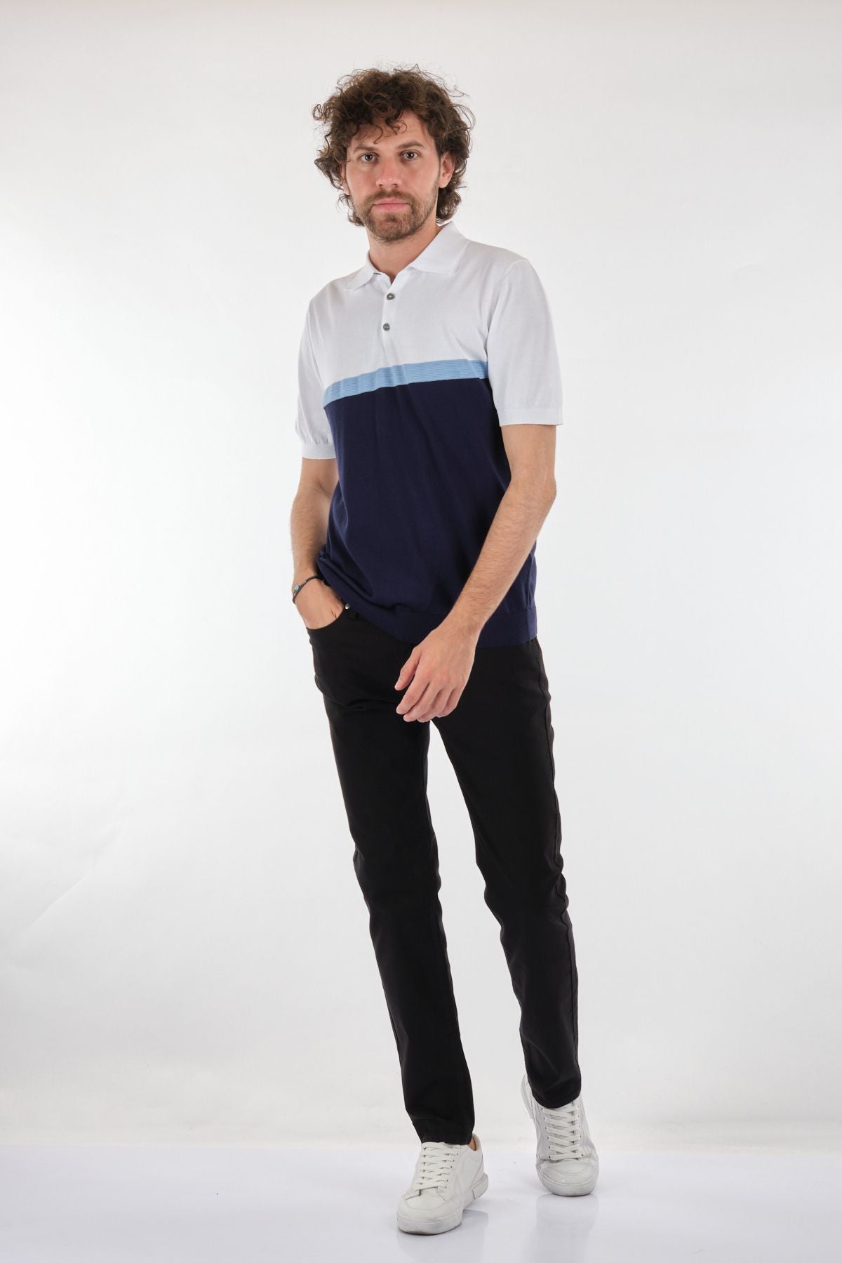 Ecer Minimalist Polo Yaka Kısa Kol Erkek T-Shirt - Günlük Şıklık