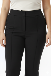 Ekol BB Kadın Normal Bel Düz Paça Dokuma Polyester Pantolon Ön Dikişli 26KEKL01107