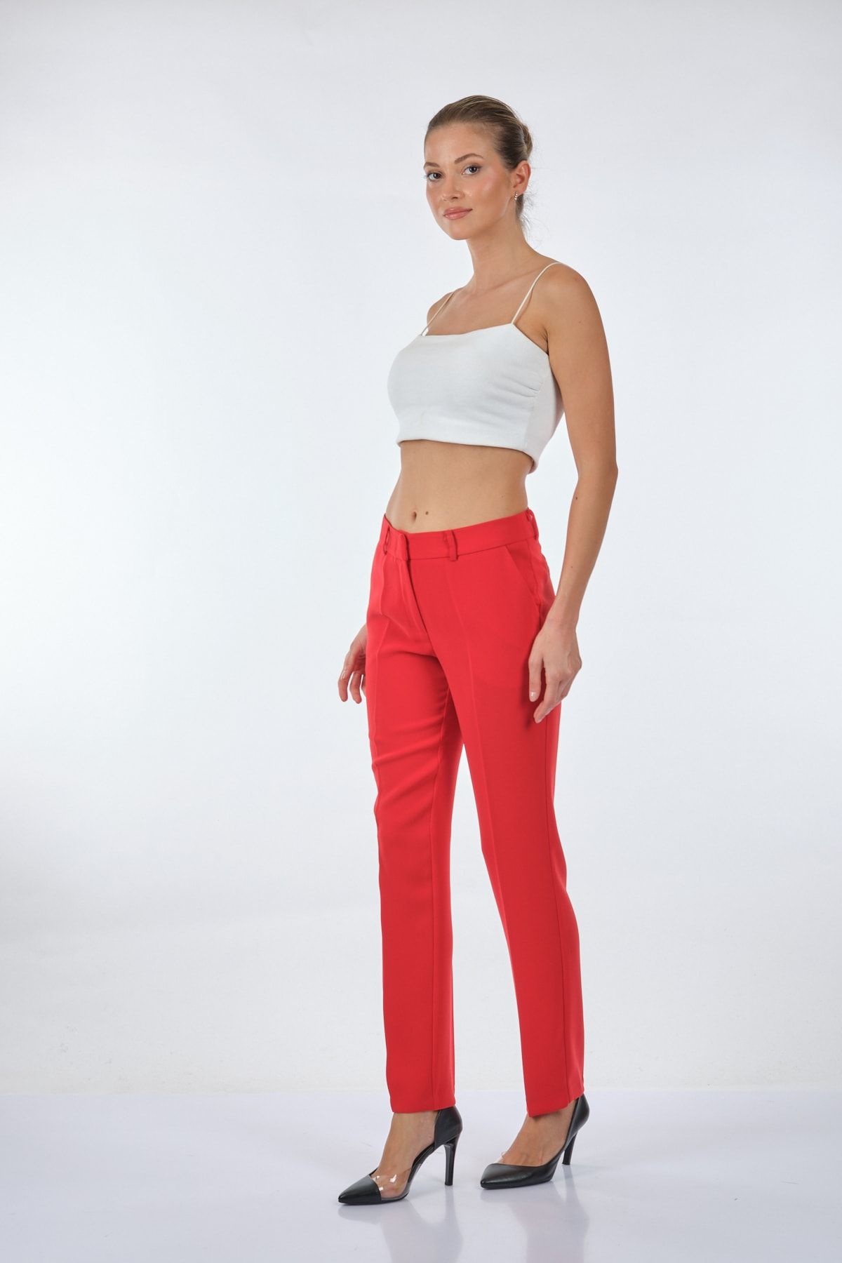 Ekol Kadın Minimalist Regular Fit Pantolon - Günlük & İş