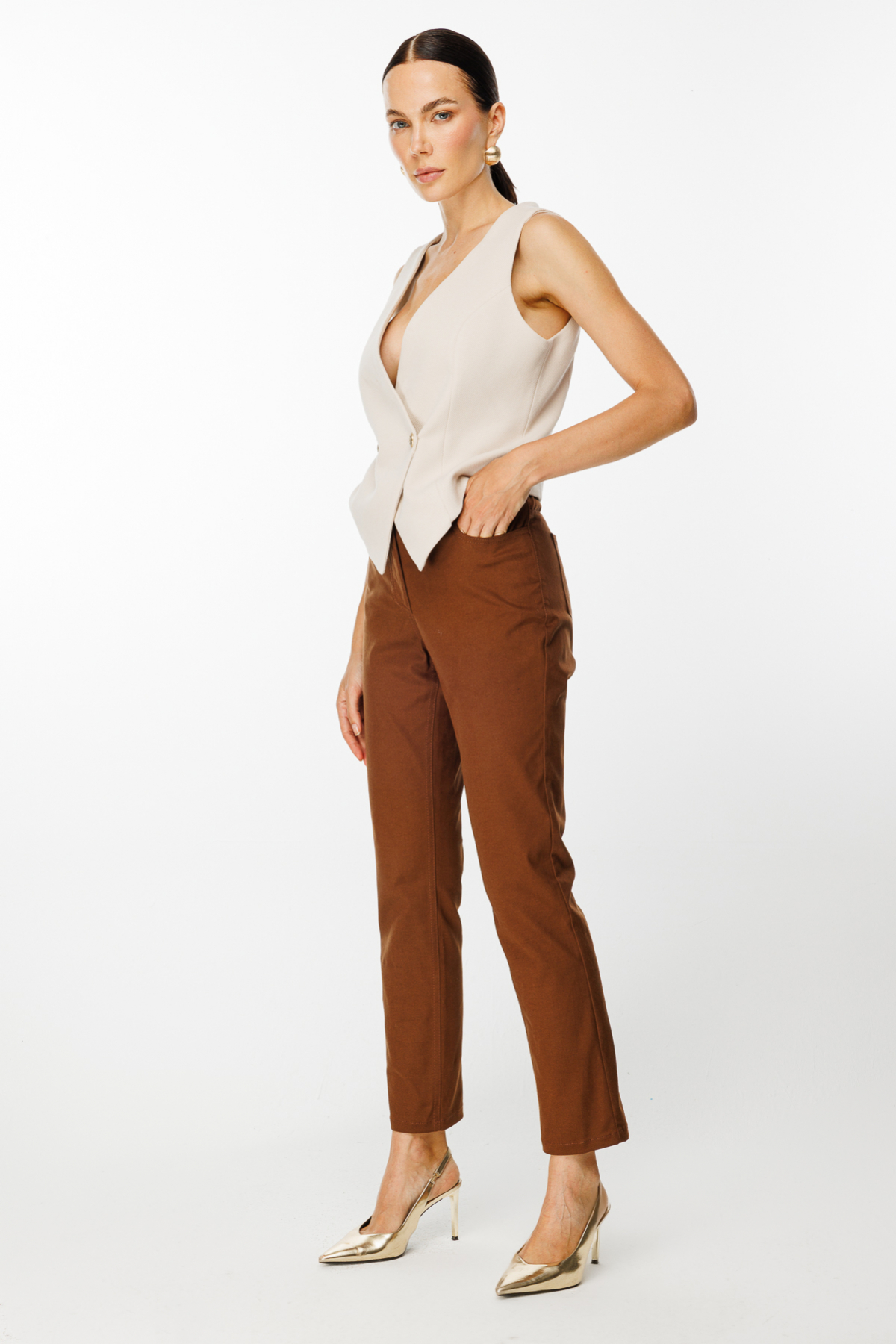 Ekol Kadın Regular Fit Pantolon - Minimalist Günlük Tarz