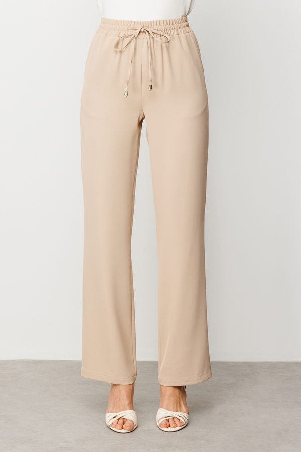Ekol Minimalist Oversize Kadın Pantolon - Yüksek Bel - Rahat