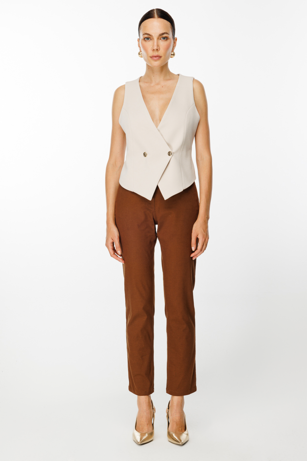 Ekol Kadın Regular Fit Pantolon - Minimalist Günlük Tarz İkincil görsel