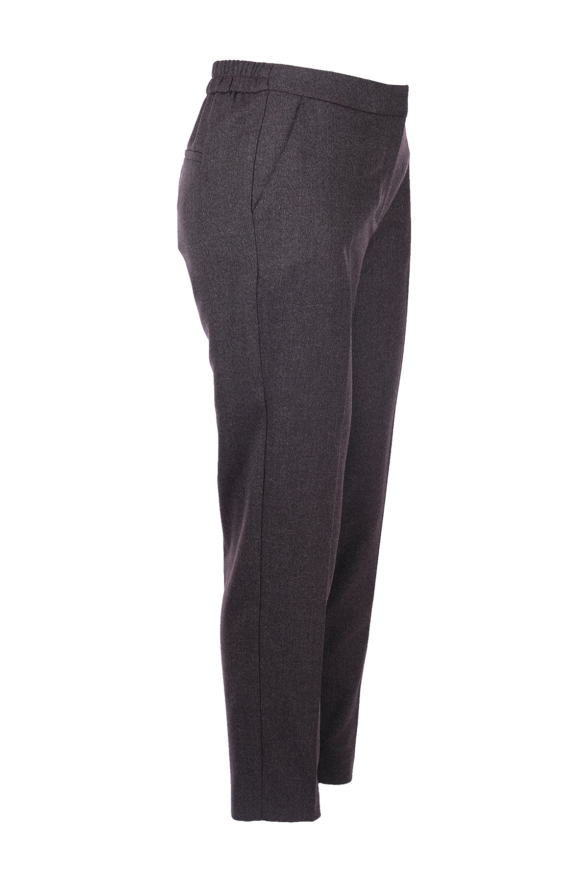 Ekol Minimalist Kadın Pantolon - Yüksek Bel Slim Fit Midi