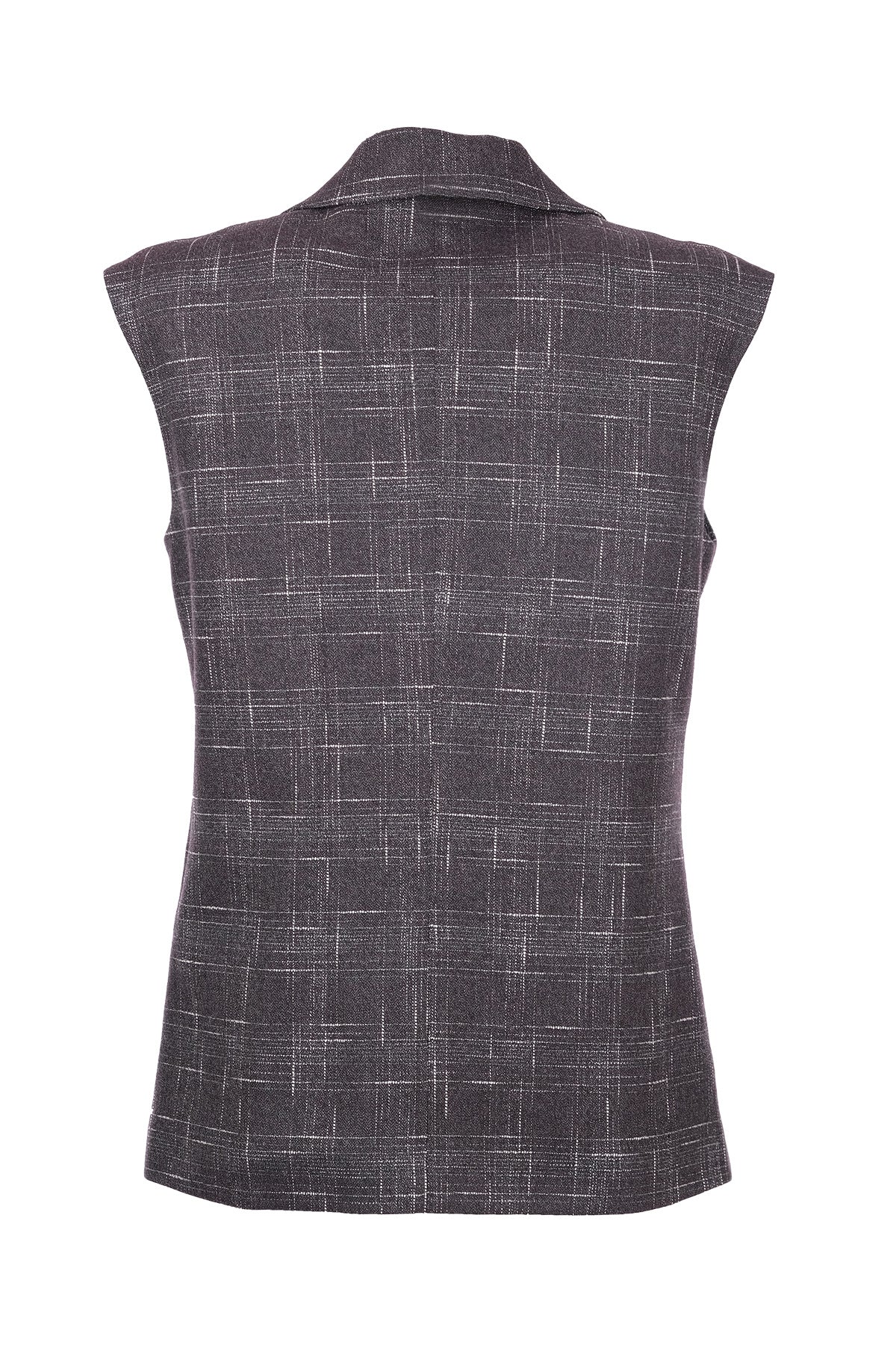 Ekol Minimalist Oversize Kolsuz Yelek - Günlük ve Şık