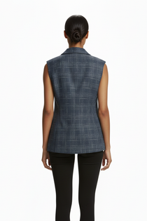 Ekol Minimalist Oversize Kolsuz Yelek - Günlük ve Şık