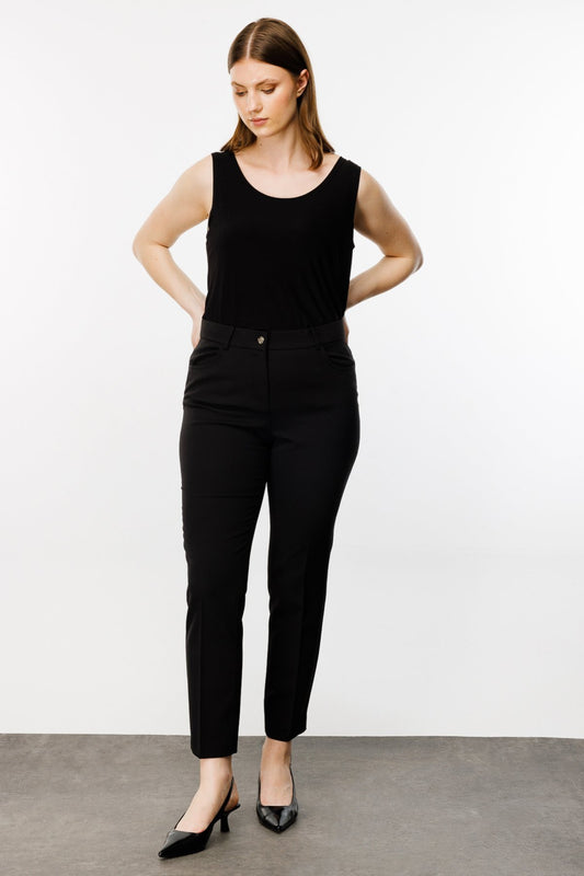 Ekol Minimalist Yüksek Bel Midi Kadın Pantolon - Günlük & İş Kombini